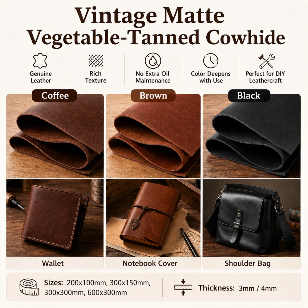 1pc Veg Tan Cowhide Leather Sh - Veg Tan Leather Hide recension och pris