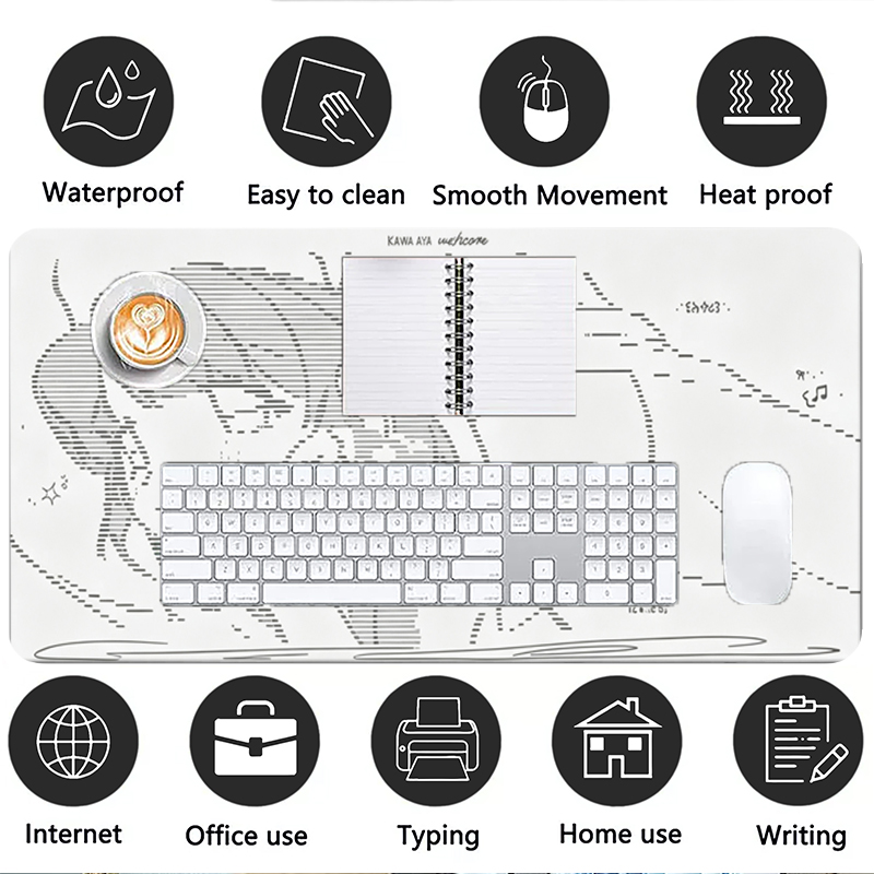 1Pcs Leather Mouse Pad Anime A - Leatherwork Table recension och pris